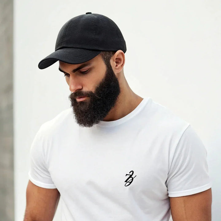 Back Printed T-Shirt – Artistic Palestine Flag (White & Jade) - ZIKRZIBA