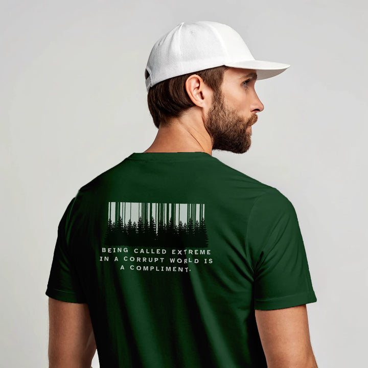 “Extreme is a Compliment” Back Print Classic crew Tee – | Zikrziba - ZIKRZIBA