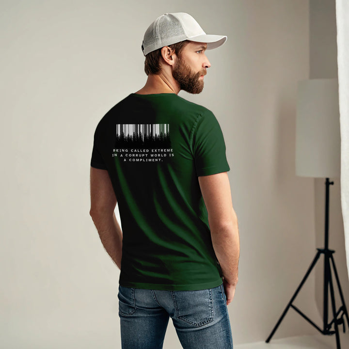 “Extreme is a Compliment” Back Print Classic crew Tee – | Zikrziba - ZIKRZIBA