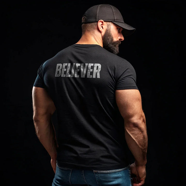 Classic Crew T-Shirt – Front & Back Print – Premium Everyday Essential - ZIKRZIBA